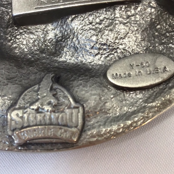 Belt buckle Siskiyou vintage The Eagle and the Hawk John Denver lyrics 1988 - Picture 7 of 9